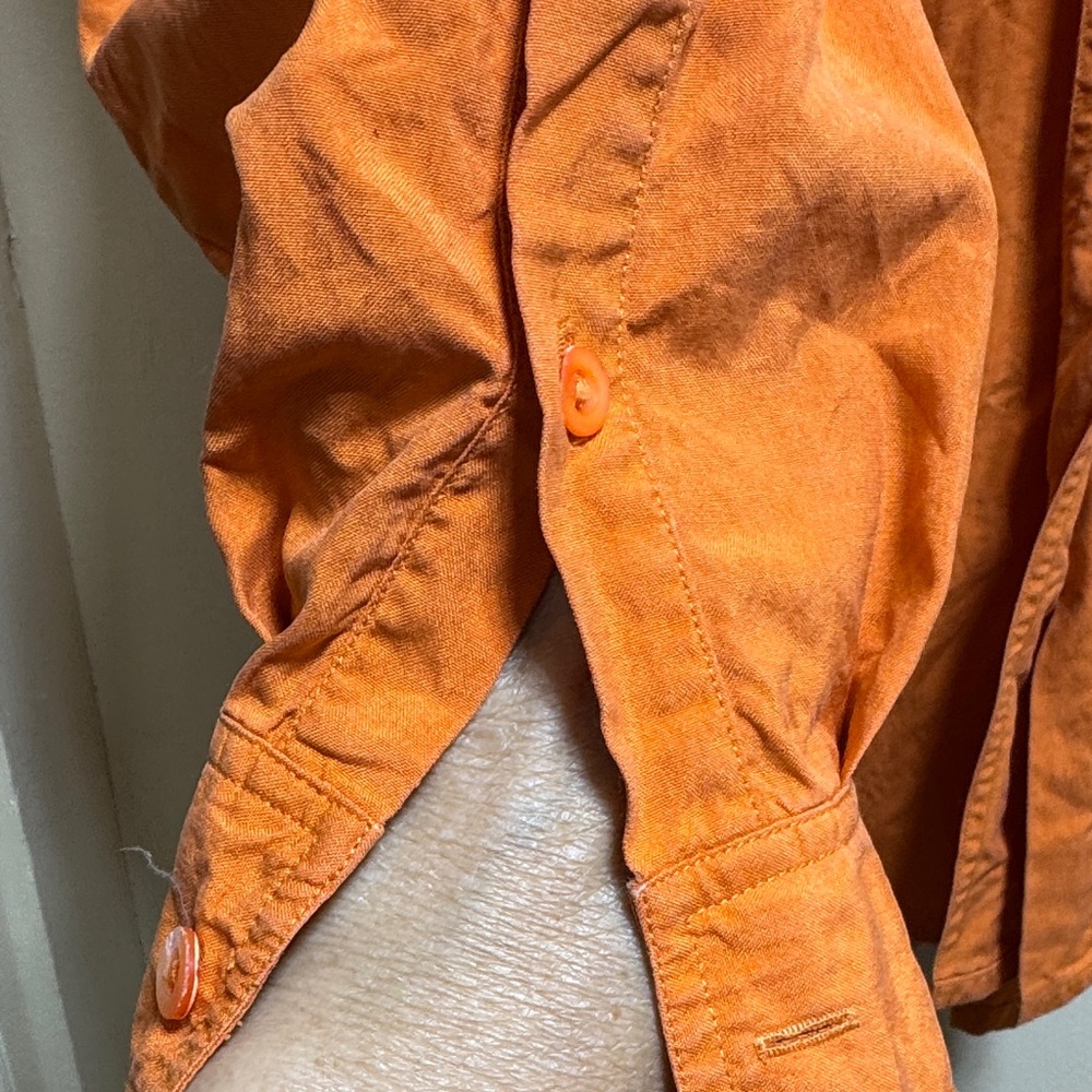 Mondi Rust Button-Up Blouse - Picture 4 of 7
